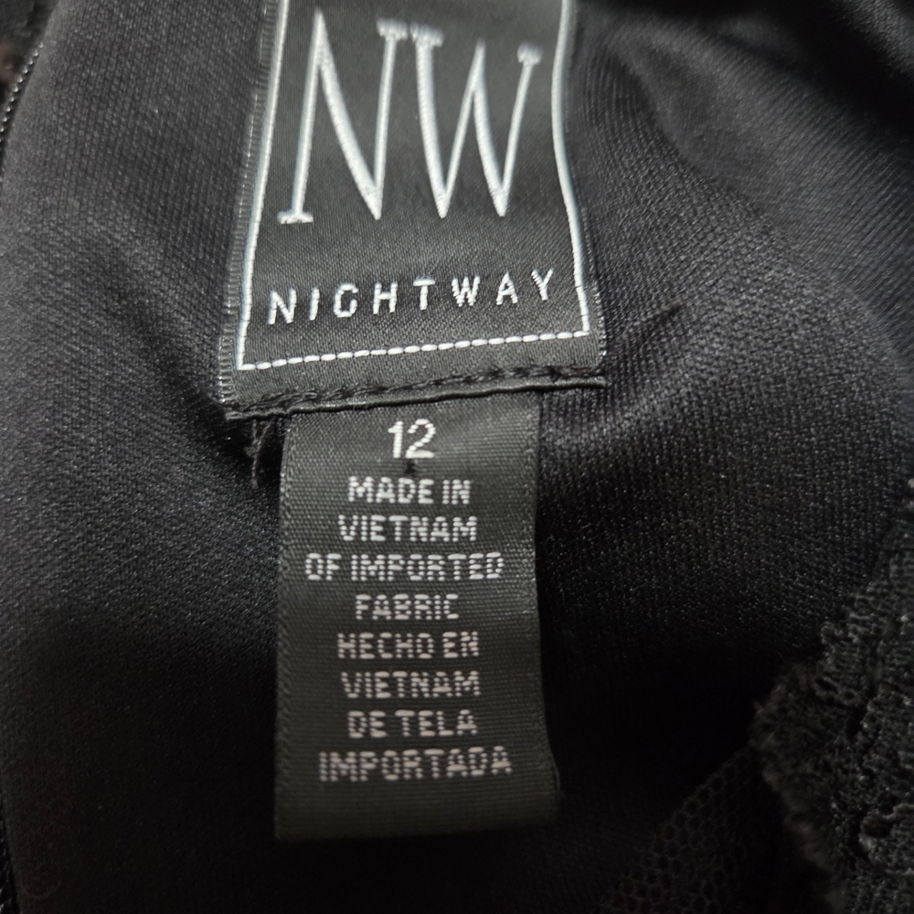 Nightway Black Dress